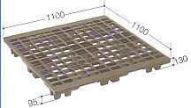 輸出梱包用プラスチックパレット／SCD-EX シリーズ