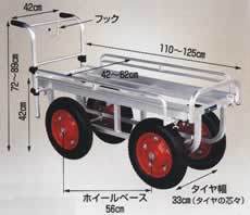 アルミ大型タイヤ運搬車／M453H-1334H