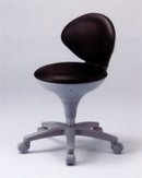背もたれ付作業椅子/M2201S021-VBKT