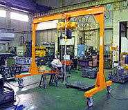 簡易門型クレーン上下電動横行鎮動チェンブロック付/品番 MC2FM-30Sシリーズ